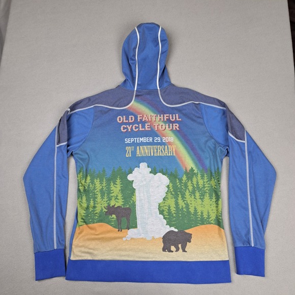 Primal Cycling Jersey‎ Sweater Mens XL Yellowstone Full Zip Hooded Pockets NEW - Picture 13 of 14